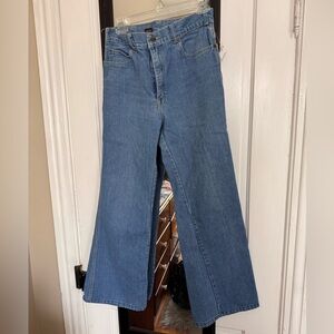 Vintage Wide-Leg Women’s Jeans - Light Blue